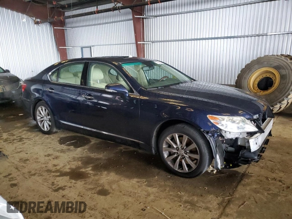 2011 Lexus LS 460 with VIN JTHBL5EF0B5103529, listed as a Copart auction lot 45342245 with 55,079 mi miles and Salvage title. Bid and sale history available at DreamBid. Image 4.
