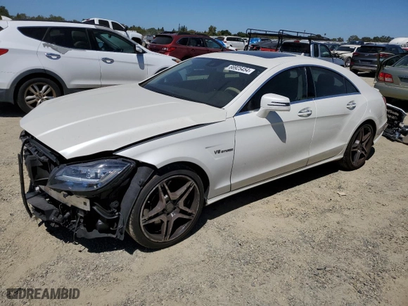 2012 Mercedes-Benz CLS-Class CLS 63 AMG with VIN WDDLJ7EB5CA018818, listed as a Copart auction lot 66925454 with 48,858 mi miles and Salvage Title. Bid and sale history available at carsss.com. Image 1.