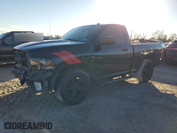 2017 Ram 1500 Tradesman with VIN 3C6JR6AG8HG504979, listed as a Copart auction lot 43332495 with 69,936 mi miles and Salvage title. Bid and sale history available at DreamBid. Image 1.
