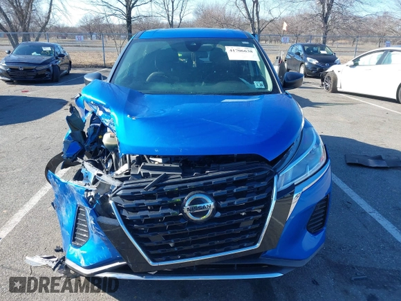 2021 Nissan Kicks S with VIN 3N1CP5BV1ML505393, listed as a IAAI auction lot 41706638 with 22,510 mi miles. Bid and sale history available at carsss.com. Image 12.