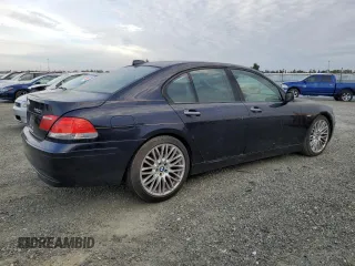 2007 BMW 7 Series 750i with VIN WBAHL835X7DT08910, listed as a Copart auction lot 45055265 with 145,050 mi miles and Clean title. Bid and sale history available at DreamBid. Image 3.