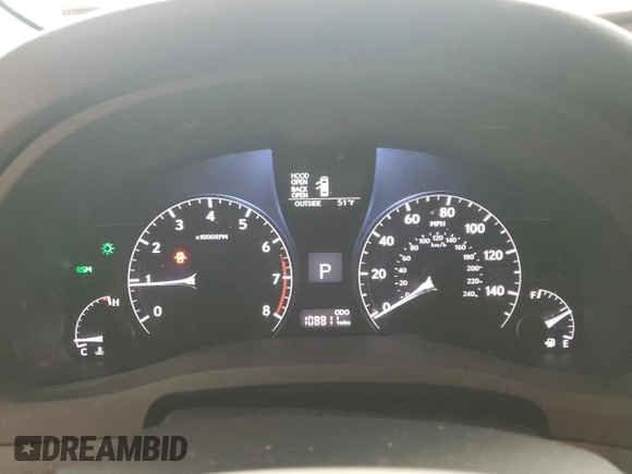 2013 Lexus RX 350 with VIN 2T2BK1BA5DC206212, listed as a Copart auction lot 57661055 with 108,811 mi miles and Salvage title. Bid and sale history available at DreamBid. Image 9.