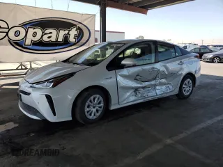 2022 Toyota Prius L Eco z VIN JTDKAMFU7N3171485, wystawiony jako Copart lot #59765315 z przebiegiem 33 925 mil mil oraz Szkoda całkowita • Salvage title. Historia ofert i sprzedaży dostępna na DreamBid. Obrazek 1.