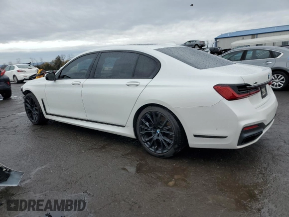 2021 BMW 7 Series 750i xDrive with VIN WBA7U2C06MCE49097, listed as a Copart auction lot 51900185 with 36,664 mi miles and Salvage title. Bid and sale history available at DreamBid. Image 2.