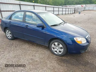 2008 Kia Spectra SX with VIN KNAFE121485518129, listed as a IAAI auction lot 42038466 with 136,642 mi miles. Bid and sale history available at carsss.com. Image 1.