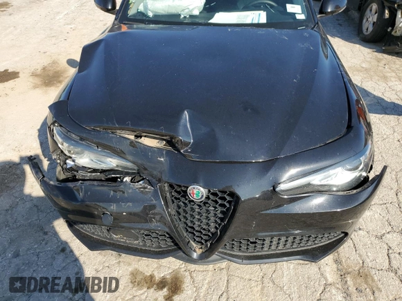 2017 Alfa Romeo Giulia with VIN ZARFAEDN4H7535772, listed as a Copart auction lot 58783614 with Not provided miles and Salvage title. Bid and sale history available at DreamBid. Image 11.