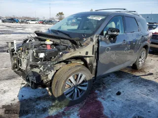 2024 Nissan Pathfinder SL with VIN 5N1DR3CC7RC204154, listed as a Copart auction lot 89201325 with 16,851 mi miles and Non Repairable. Bid and sale history available at carsss.com. Image 1.