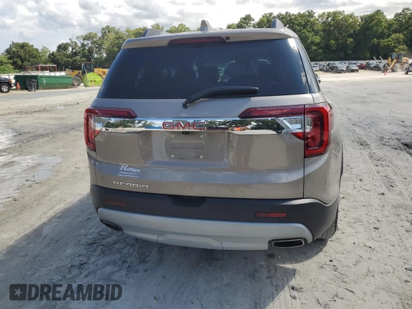 2022 GMC Acadia SLT with VIN 1GKKNMLS2NZ109694, listed as a Copart auction lot 69944824 with 19,606 mi miles and Salvage Title. Bid and sale history available at carsss.com. Image 6.