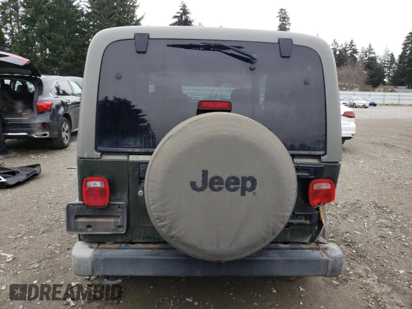2006 Jeep Wrangler Unlimited LWB with VIN 1J4FA44S56P753768, listed as a Copart auction lot 46497805 with 144,742 mi miles and Salvage Title. Bid and sale history available at carsss.com. Image 6.