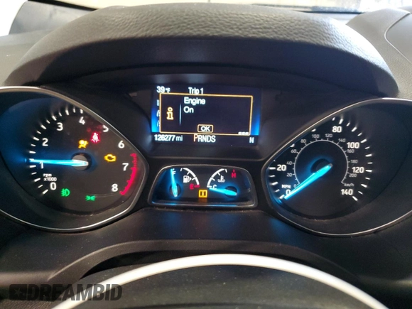 2017 Ford Escape Titanium with VIN 1FMCU9JD2HUB41143, listed as a Copart auction lot 52206015 with 126,277 mi miles and Non Repairable. Bid and sale history available at carsss.com. Image 9.