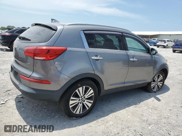 2016 Kia Sportage EX with VIN KNDPC3AC0G7853676, listed as a Copart auction lot 62220545 with 60,385 mi miles and Salvage title. Bid and sale history available at DreamBid. Image 3.