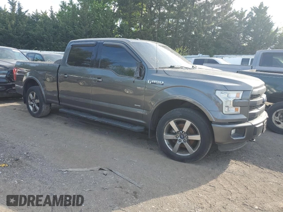 2015 Ford F-150 XLT with VIN 1FTFW1EG5FFB43455, listed as a Copart auction lot 46404195 with 298,332 mi miles and Salvage Title. Bid and sale history available at carsss.com. Image 4.