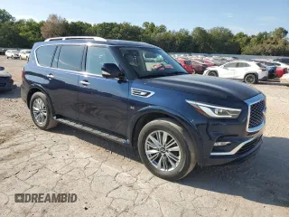 2018 Infiniti QX80 with VIN JN8AZ2NE7J9193002, listed as a Copart auction lot 72752564 with 100,692 mi miles and Salvage Title. Bid and sale history available at carsss.com. Image 4.