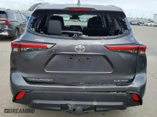 2020 Toyota Highlander XLE with VIN 5TDGZRBH9LS517682, listed as a Copart auction lot 47233105 with 28,205 mi miles and Salvage Title. Bid and sale history available at carsss.com. Image 6.