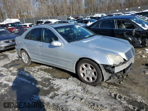 2006 Mercedes-Benz C 280 Luxury with VIN WDBRF92H66F779308, listed as a Copart auction lot 87382174 with 146,459 mi miles and Salvage Title. Bid and sale history available at DreamBid. Image 4.