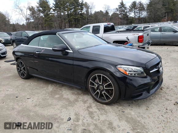 2020 Mercedes-Benz C 300 with VIN W1KWK8DB7LF998007, listed as a Copart auction lot 47938565 with 41,375 mi miles and Salvage Title. Bid and sale history available at DreamBid. Image 4.