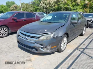 2012 Ford Fusion SEL with VIN 3FAHP0JAXCR243735, listed as a IAAI auction lot 42023783 with 235,434 mi miles. Bid and sale history available at carsss.com. Image 2.