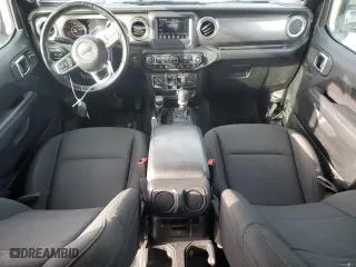2020 Jeep Wrangler Unlimited Sahara with VIN 1C4HJXEN4LW224564, listed as a Copart auction lot 88884175 with 54,583 mi miles and Salvage Title. Bid and sale history available at carsss.com. Image 8.