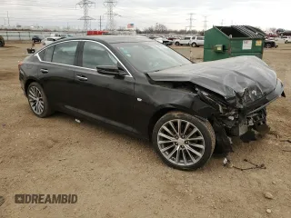 2020 Cadillac CT5 Premium Luxury with VIN 1G6DT5RK5L0155824, listed as a Copart auction lot 49503275 with 68,400 mi miles and Salvage Title. Bid and sale history available at DreamBid. Image 4.