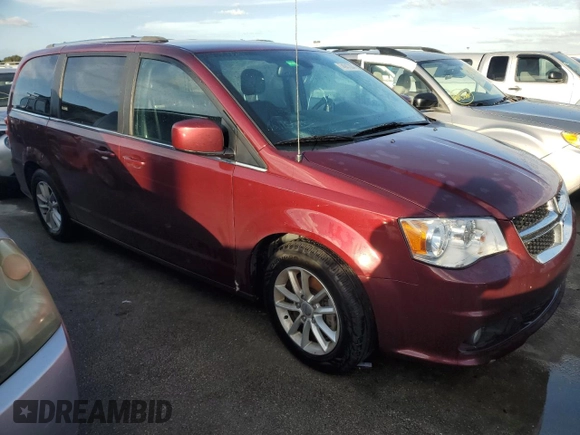 2019 Dodge Grand Caravan SXT with VIN 2C4RDGCGXKR807759, listed as a Copart auction lot 74947354 with Not Provided miles and Salvage Title. Bid and sale history available at DreamBid. Image 4.