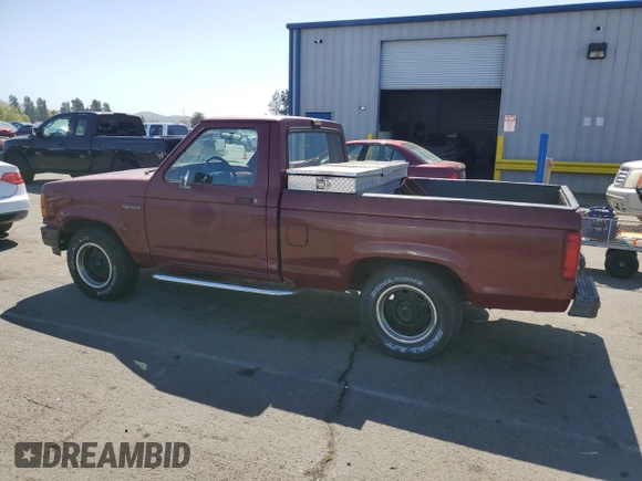 1989 Ford Ranger XLT with VIN 1FTCR10A1KUB65410, listed as a Copart auction lot 55177485 with 43,393 mi miles and Clean Title. Bid and sale history available at carsss.com. Image 2.