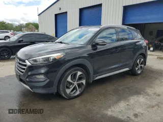 2017 Hyundai Tucson Limited z VIN KM8J3CA23HU408814, wystawiony jako Copart lot #58013435 z przebiegiem 103 778 mil mil oraz Szkoda całkowita • Salvage title. Historia ofert i sprzedaży dostępna na DreamBid. Obrazek 1.