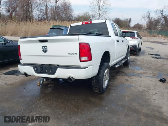 2017 Ram 1500 Express with VIN 1C6RR7FT9HS607948, listed as a IAAI auction lot 41845038 with 130,767 mi miles. Bid and sale history available at carsss.com. Image 4.