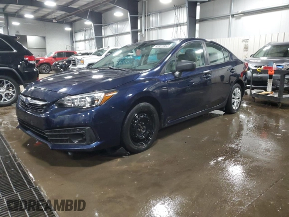 2021 Subaru Impreza with VIN 4S3GKAB61M3606699, listed as a Copart auction lot 82327984 with 118,499 mi miles and Salvage Title. Bid and sale history available at carsss.com. Image 1.