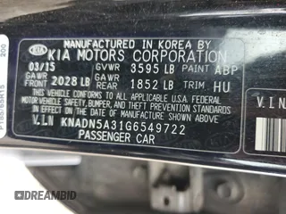 2016 Kia Rio EX with VIN KNADN5A31G6549722, listed as a Copart auction lot 53671625 with 185,834 mi miles and Clean Title. Bid and sale history available at carsss.com. Image 12.