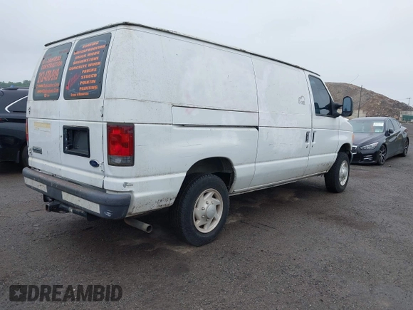 2007 Ford Econoline Cargo Commercial with VIN 1FTNE24W57DB33258, listed as a IAAI auction lot 42393068 with 152,700 mi miles and . Bid and sale history available at DreamBid. Image 4.