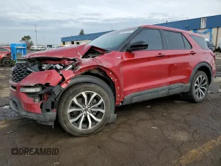 2022 Ford Explorer ST-Line with VIN 1FMSK8KH4NGA99453, listed as a Copart auction lot 86375454 with 45,482 mi miles and Clean Title. Bid and sale history available at carsss.com. Image 1.