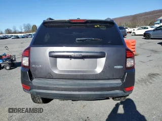 2015 Jeep Compass Latitude with VIN 1C4NJDEB4FD358112, listed as a Copart auction lot 50939385 with 0 mi miles and Salvage Title. Bid and sale history available at carsss.com. Image 6.