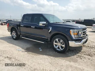 2021 Ford F-150 XL with VIN 1FTFW1CD1MFB42051, listed as a Copart auction lot 51463965 with 46,549 mi miles and Salvage title. Bid and sale history available at DreamBid. Image 4.