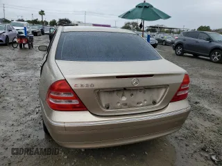 2003 Mercedes-Benz C 320 with VIN WDBRF64J93F400859, listed as a Copart auction lot 48585225 with 114,287 mi miles and Salvage title. Bid and sale history available at DreamBid. Image 6.