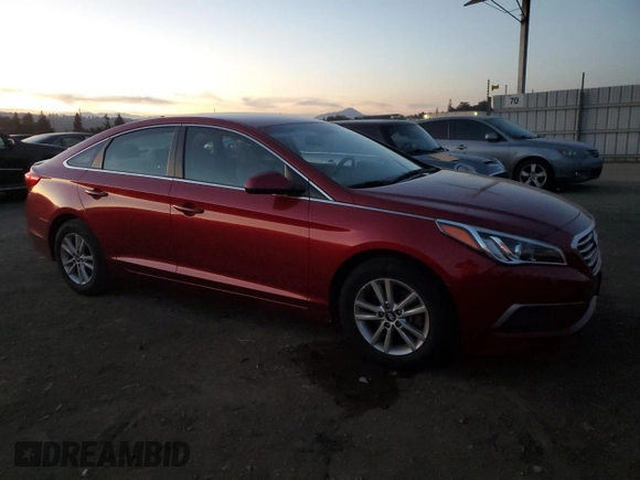 2016 Hyundai Sonata SE with VIN 5NPE24AF9GH323096, listed as a Copart auction lot 83841994 with 52,770 mi miles and Salvage Title. Bid and sale history available at carsss.com. Image 4.