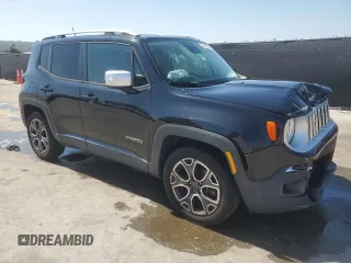 2017 Jeep Renegade Limited with VIN ZACCJADB2HPE38679, listed as a Copart auction lot 57443765 with 190,674 mi miles and Salvage title. Bid and sale history available at DreamBid. Image 4.