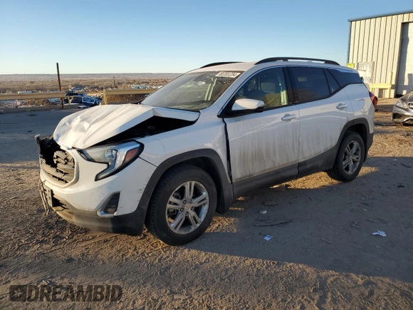 2018 GMC Terrain SLE with VIN 3GKALMEV1JL336000, listed as a Copart auction lot 83391234 with 97,142 mi miles and Salvage Title. Bid and sale history available at carsss.com. Image 1.