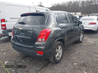 2020 Chevrolet Trax LS with VIN 3GNCJKSB3LL185308, listed as a IAAI auction lot 41206228 with 59,206 mi miles. Bid and sale history available at carsss.com. Image 4.