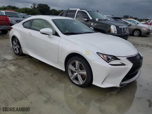 2015 Lexus RC 350 with VIN JTHSE5BC0F5000900, listed as a Copart auction lot 74698454 with 0 mi miles and Salvage Title. Bid and sale history available at carsss.com. Image 4.