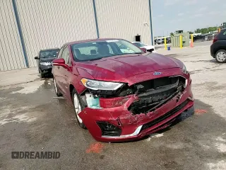 2019 Ford Fusion Hybrid SEL with VIN 3FA6P0MU9KR136851, listed as a Copart auction lot 51752575 with 104,637 mi miles and Salvage Title. Bid and sale history available at carsss.com. Image 13.