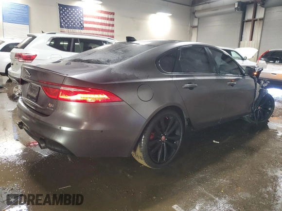 2016 Jaguar XF S with VIN SAJBM4BV0GCY20036, listed as a Copart auction lot 50134235 with 66,785 mi miles and Salvage Title. Bid and sale history available at DreamBid. Image 3.