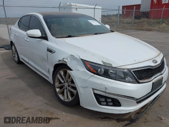 2015 Kia Optima SX Turbo with VIN 5XXGR4A69FG361006, listed as a IAAI auction lot 41870382 with 150,084 mi miles. Bid and sale history available at carsss.com. Image 6.