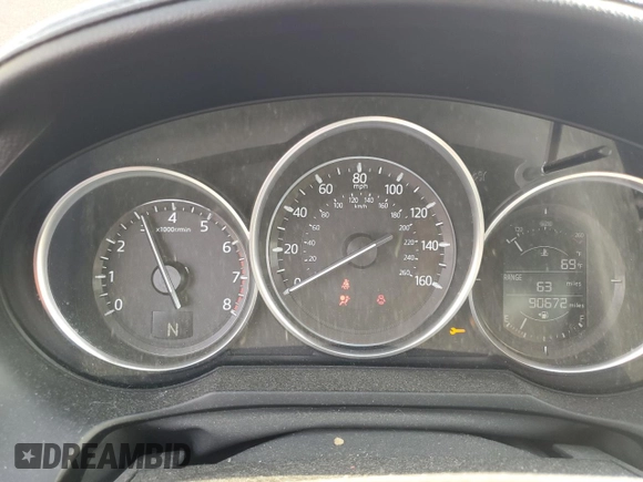 2017 Mazda Mazda6 Touring with VIN JM1GL1V59H1129408, listed as a Copart auction lot 54129295 with 90,672 mi miles and Salvage Title. Bid and sale history available at carsss.com. Image 9.