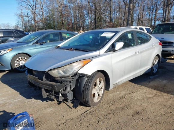 2011 Hyundai Elantra Ltd with VIN KMHDH4AEXBU154489, listed as a IAAI auction lot 41807390 with 145,662 mi miles. Bid and sale history available at carsss.com. Image 2.
