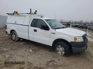 2008 Ford F-150 XL with VIN 1FTRF122X8KB70103, listed as a Copart auction lot 46054985 with 183,598 mi miles and Clean title. Bid and sale history available at DreamBid. Image 4.