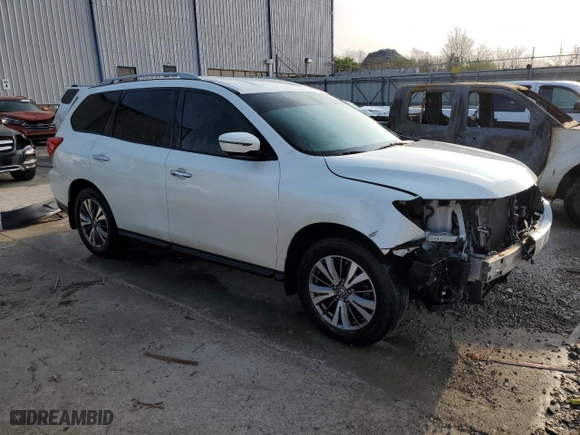 2017 Nissan Pathfinder S with VIN 5N1DR2MM4HC676666, listed as a Copart auction lot 51314585 with 101,538 mi miles and Salvage Title. Bid and sale history available at carsss.com. Image 4.