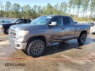 2015 Toyota Tundra SR with VIN 5TFRM5F10FX092610, listed as a Copart auction lot 48179375 with 104,354 mi miles and Salvage title. Bid and sale history available at DreamBid. Image 1.
