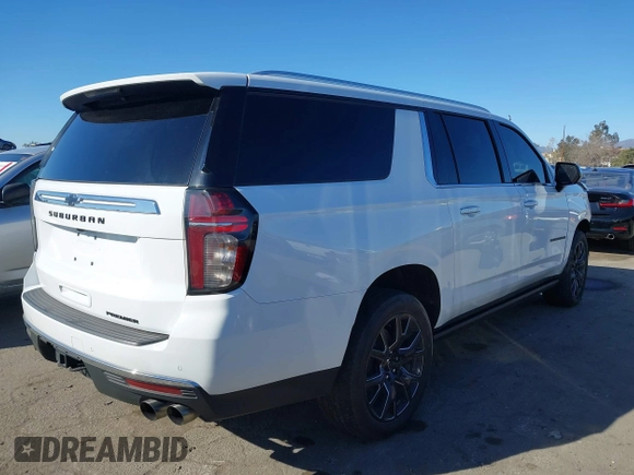 2023 Chevrolet Suburban Premier with VIN 1GNSKFKD6PR294748, listed as a IAAI auction lot 41407130 with 44,783 mi miles and . Bid and sale history available at DreamBid. Image 4.
