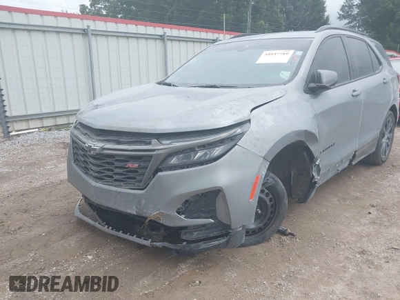 2023 Chevrolet Equinox RS with VIN 3GNAXMEG4PS117491, listed as a IAAI auction lot 39937789 with 47,899 mi miles. Bid and sale history available at carsss.com. Image 6.