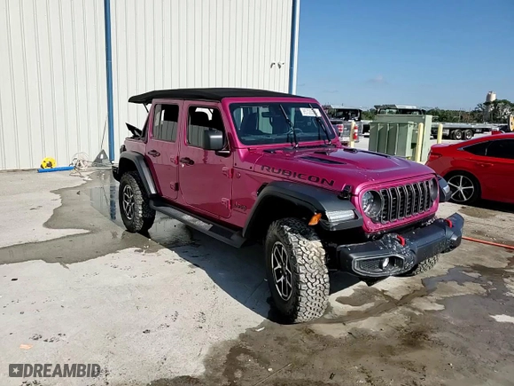 2024 Jeep Wrangler Rubicon with VIN 1C4PJXFG2RW354881, listed as a Copart auction lot 85728564 with 5,777 mi miles and Non Repairable. Bid and sale history available at carsss.com. Image 12.